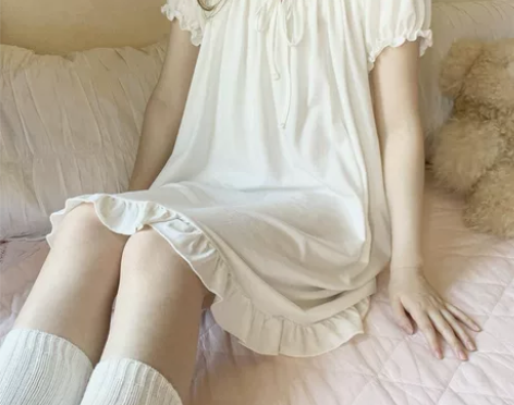 睡衣女夏季睡裙韩版学生可爱夏天网红少女裙子...