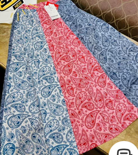 黑超奶嘴腰果半裙110cm 拼色腰果裙，码...