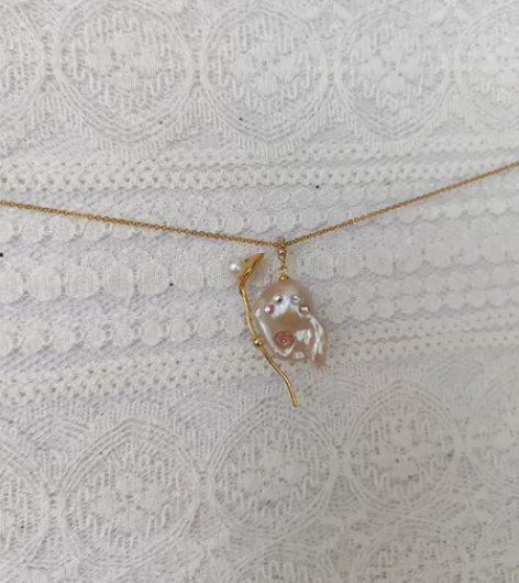 粉光阿飘  天然巴洛克珍珠  小幽灵 不议...