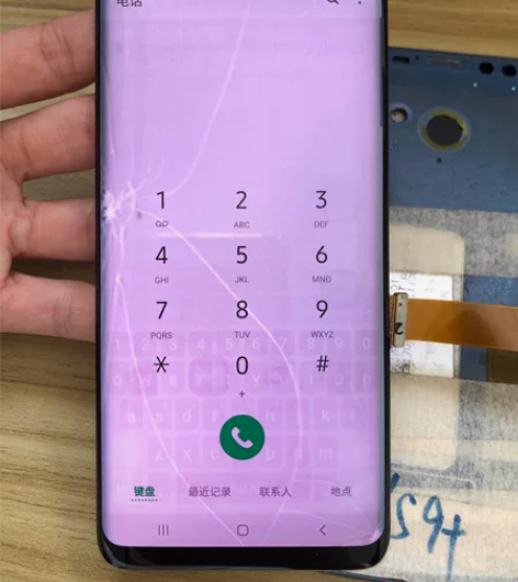 三星s9+屏幕总成！换过新外屏！屏幕大老化...