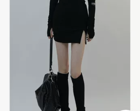 纯欲性感镂空连衣裙女春夏2022年新款甜酷...