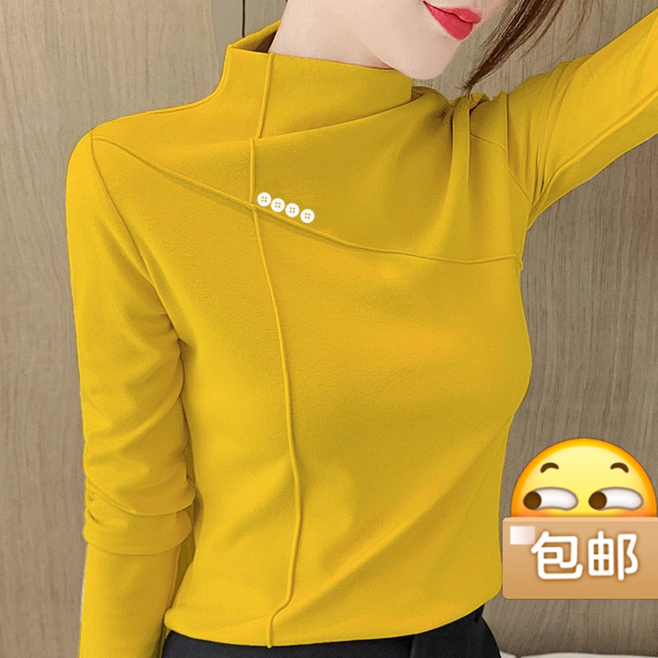 【特惠】2021秋冬双面德绒打底衫女新款加...