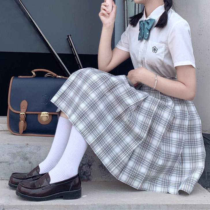 EKOA 半身裙 白鹤