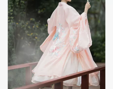 ?柒邑灵云雀正品原创汉服女对襟齐腰襦裙大袖...