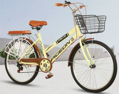 飞鸽成人自行车女士上班代步26寸24寸青少...