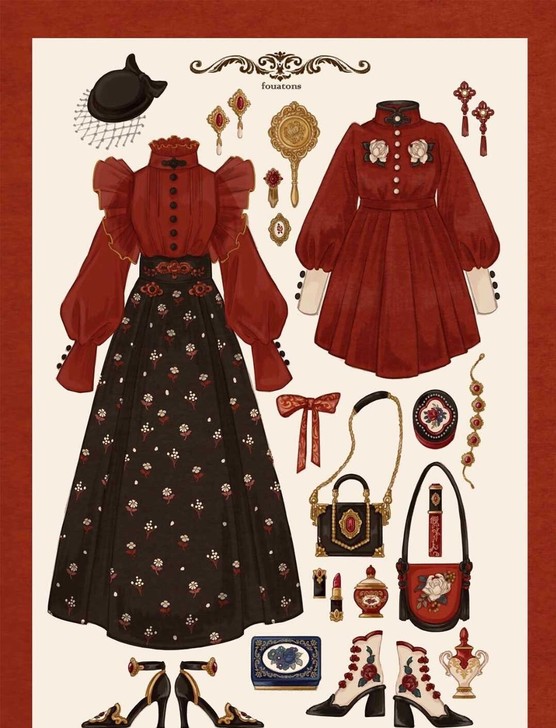 铃兰街的洋装店lolita服装欧式复古巴洛...