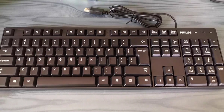 飞利浦有线键盘 静音键盘 键盘 有线  飞...