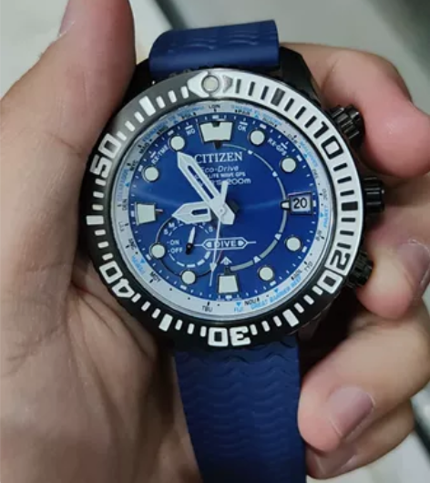 99新西铁城光动能GPS授时舒博钛潜水表C...