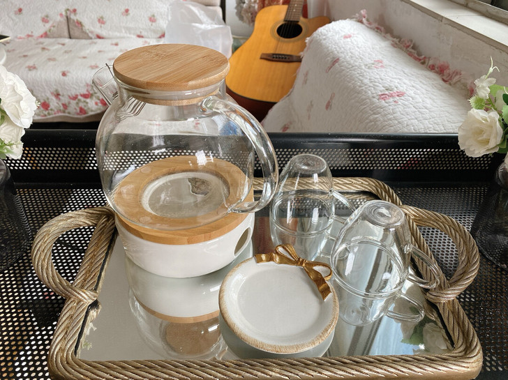 日式玻璃水壶茶壶套装 材质:玻璃 风格:日...