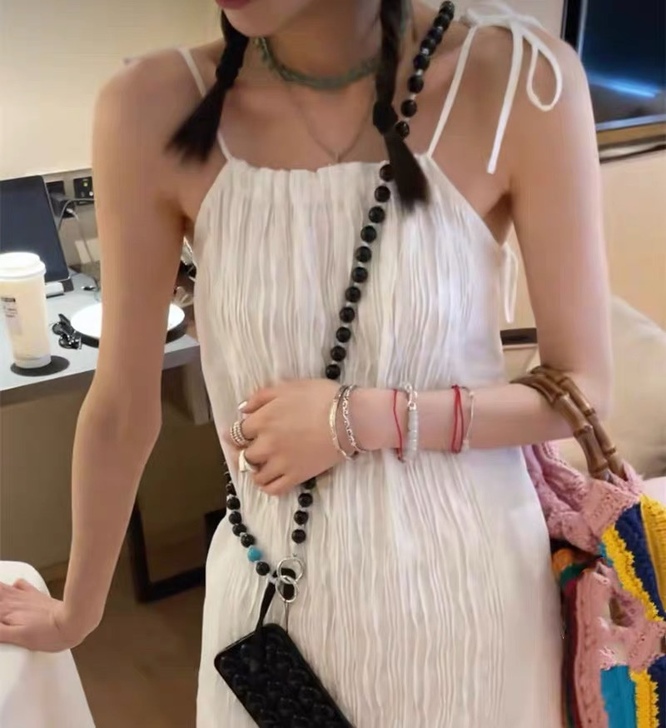 MONA 串珠挂手机的链子 手机壳链条 挂...