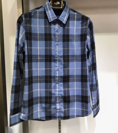 特价捡漏！品牌样衣韩版休闲格子男士衬衣16...