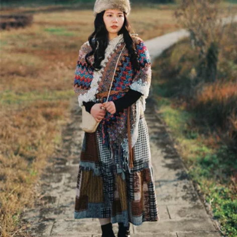 北疆少女民族风全身 可单卖 帽子 披...