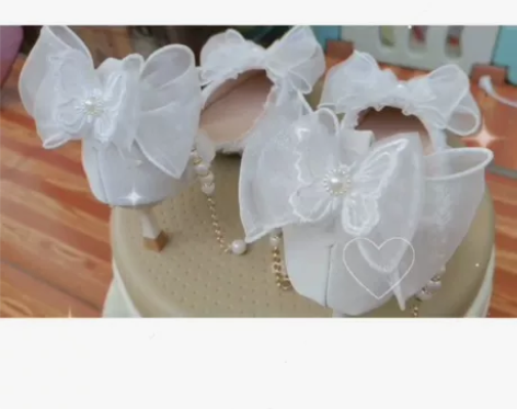 出！！！手作轻花嫁lo鞋[闪亮] 鞋子是3...