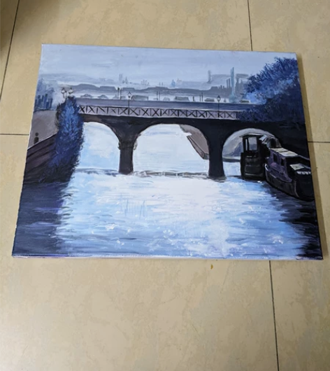 无框画,桥,10元,自提不包邮。 感兴趣的...