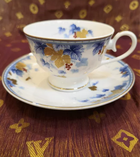 日本narumi鸣海最高端金标高足咖啡杯 ...