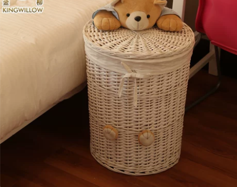 金柳家居藤编脏衣桶收纳筐收纳箱脏衣篮篓家居...