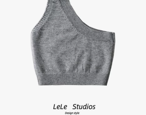 【包邮】无袖针织背心紧身外穿短款上衣 感兴...