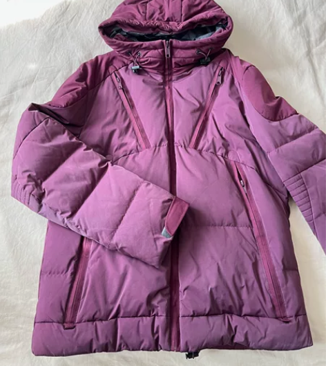 杰克琼斯羽绒服 短款男士羽绒棉服 紫红色连...