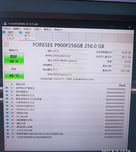 前景FORESEE固态硬盘，256GB，机...