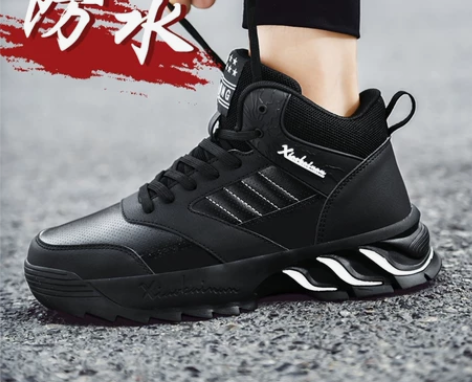 每年馆高帮鞋休闲运动鞋新款秋冬篮球男鞋防水...