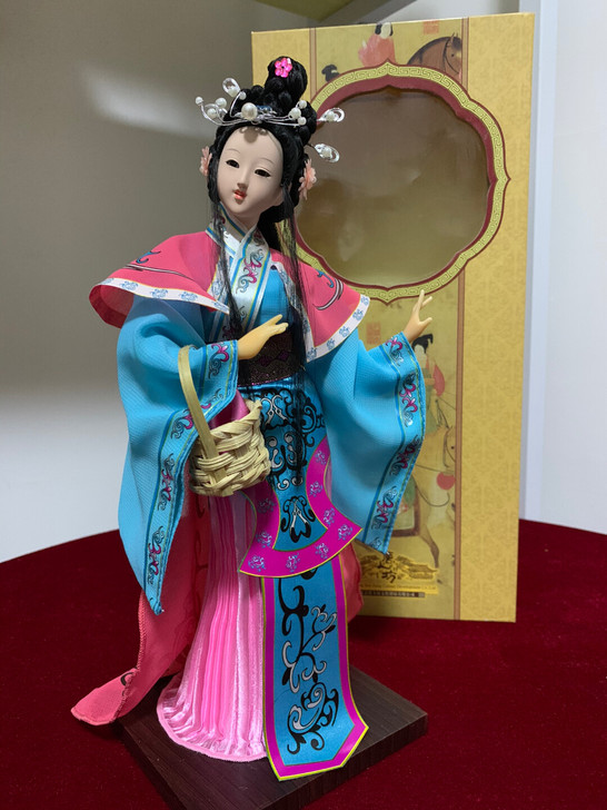 唐人坊绢人摆件四大美女人物绢人人偶