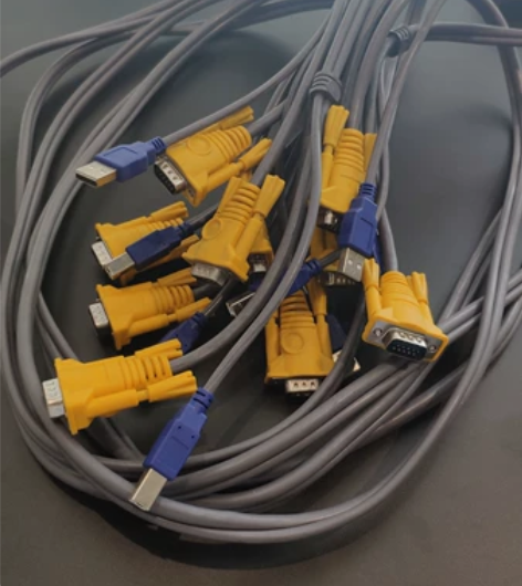 迈拓维矩VGA线，两端带USB，显示器数据...