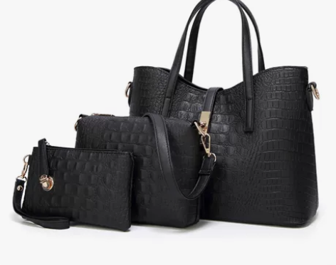 女士手袋新款女包欧美时尚潮流女士单肩包鳄鱼...
