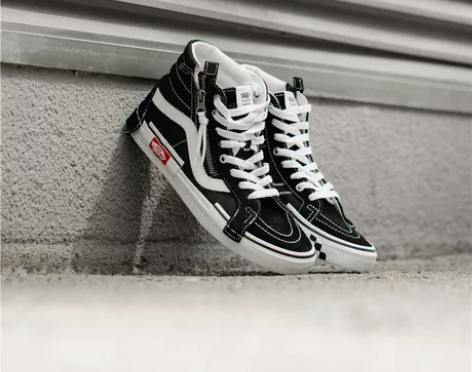 Vans SK8 Hi LX解构拼接拉链黑...