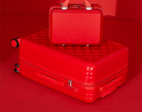 结婚行李箱陪嫁箱红色皮箱新娘拉杆箱压婚礼密...