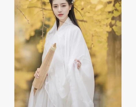 古装女汉服正品原创魏晋风直裾超仙气飘飘白色...