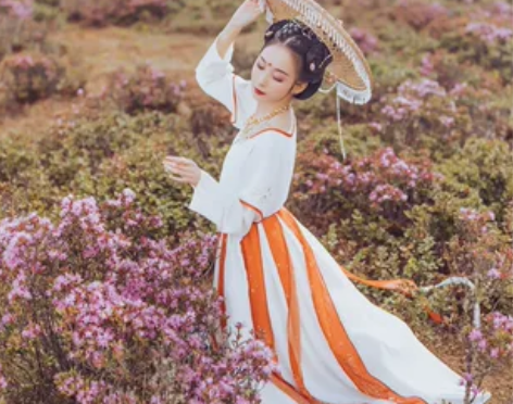 【兰若庭汉服—红渠】坦领汉元素 分片裙 原...
