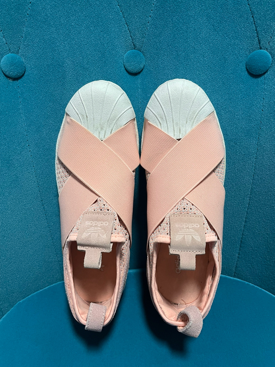 阿迪达斯女鞋粉色39码