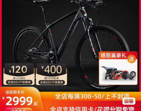 sava碳纤维山地自行车29速油刹，油刹柄...