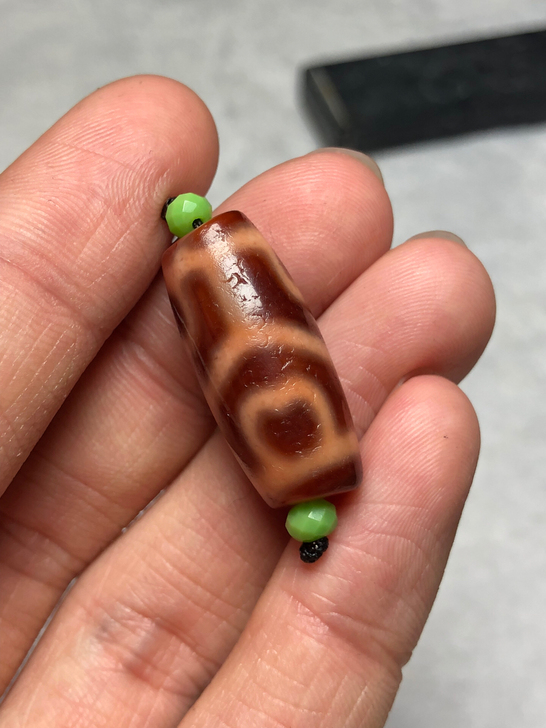 至纯红肉莲花天珠 台湾至纯红肉龟甲莲花