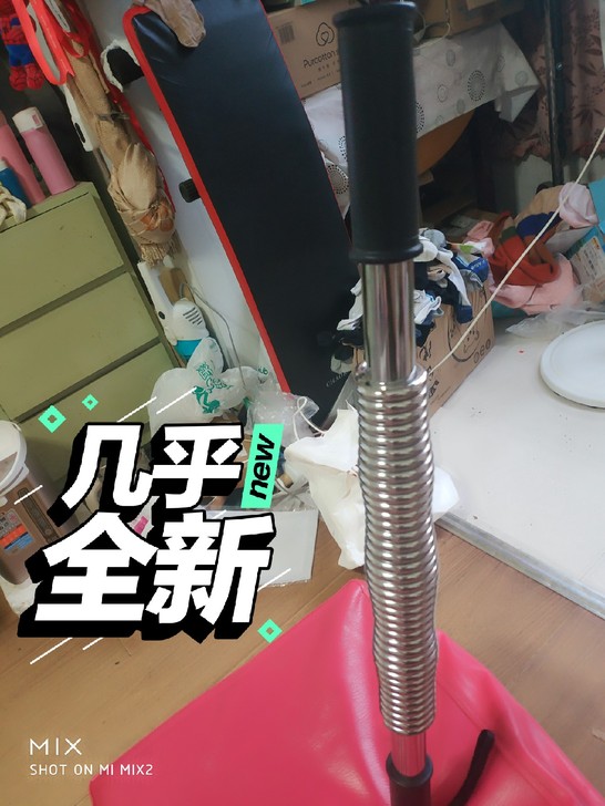 臂力器60公斤 银色电镀版，握力棒扩胸器肌...