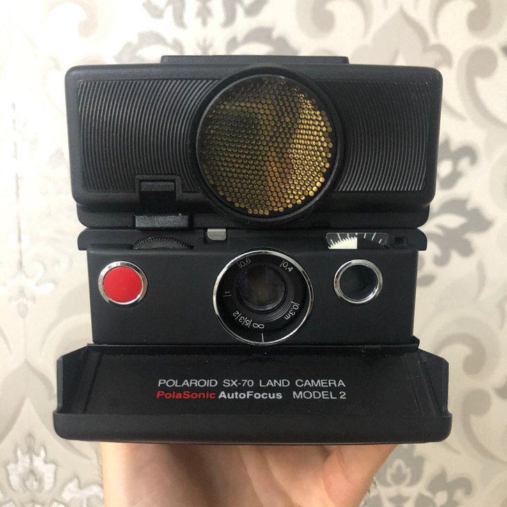 宝丽来sx70声呐版，黑色机身版本，基本全...