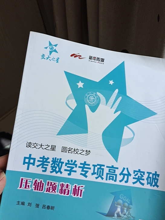 两本便宜卖，教辅书籍，语文作文和数学中考压...