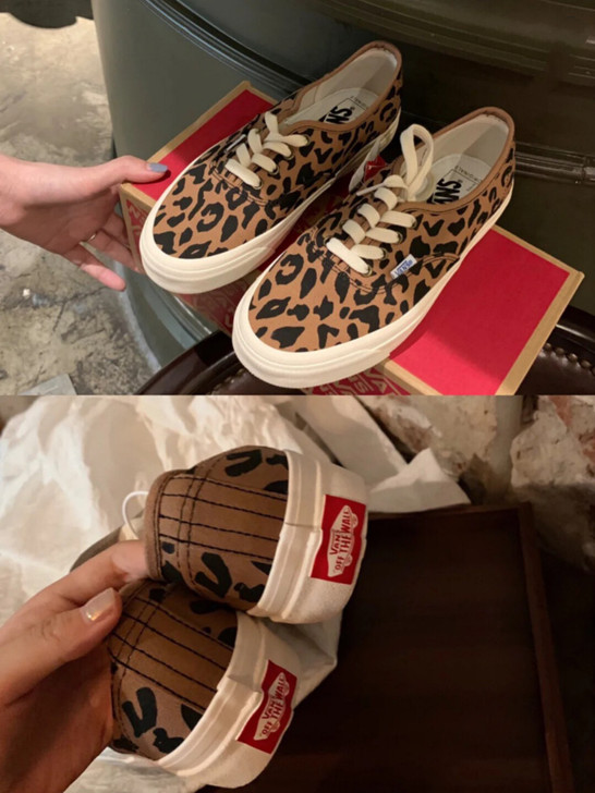 vans豹纹鞋