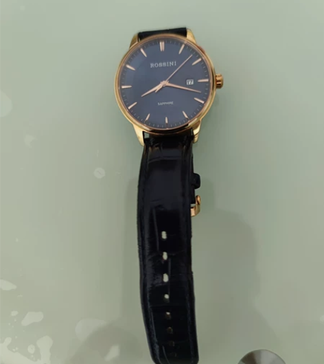 正品罗西尼时尚休闲手表皮带双日历男表防水女...