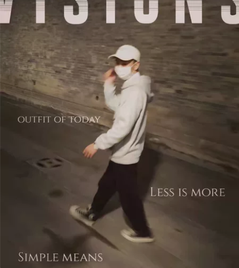 纯棉毛圈日系连帽加绒卫衣男士秋冬装宽松百搭...