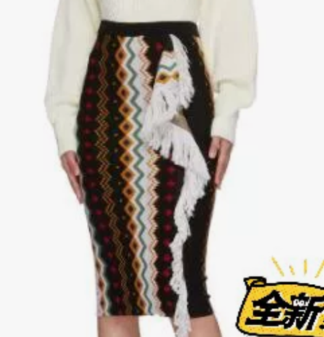 潮女秋冬荷叶边半身裙，全新alice ol...