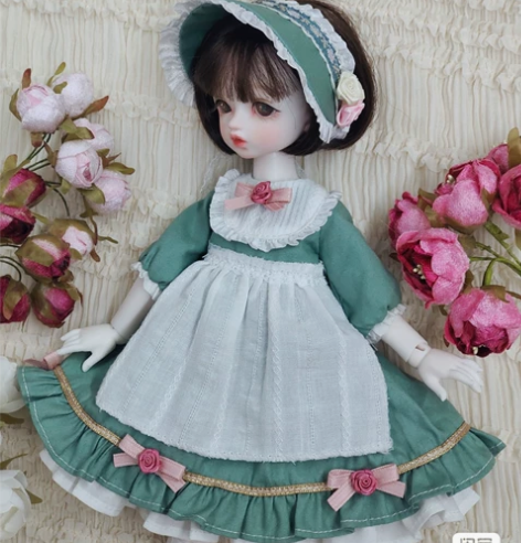 [香草玫瑰]bjd6分娃衣日常休闲洛丽塔波...
