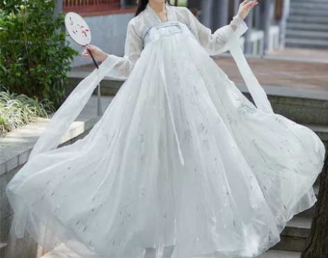 【峦秋】汉服女正版原创齐胸襦裙学生古装长款...