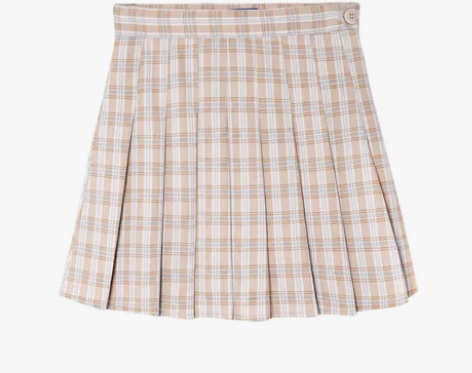 ?王少女的店 格子短裙半身裙高腰jk制服学...