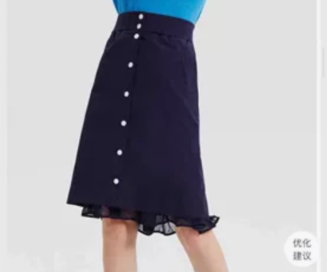 欧时力 ochirly气质单排扣开叉层次中...