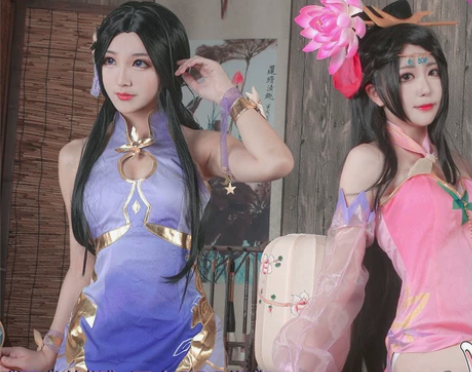 多肉君  王者荣耀 露娜紫霞同人cos 旗...