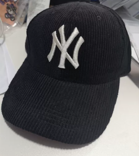 外mao原dan MLB灯芯绒棒球帽成人款...
