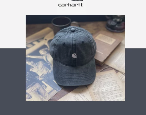 carhartt帽子美式卡哈特水洗做旧棒球...