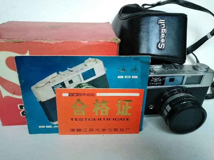 带包装盒的海鸥205相机,机器很新,功能好...