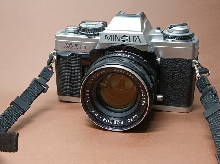 美能达 x-70 55mm 1.8 胶片单...